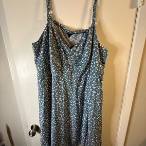 Floral Blue Dress